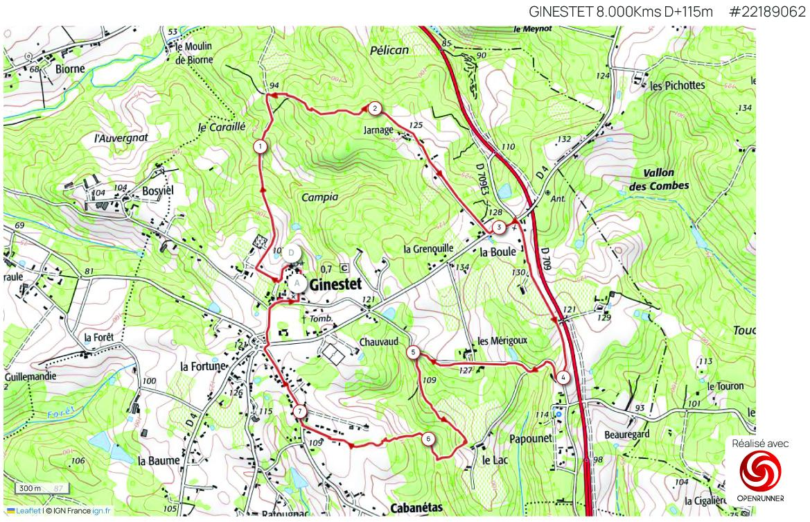 Ginestet 8 000kms d 115m