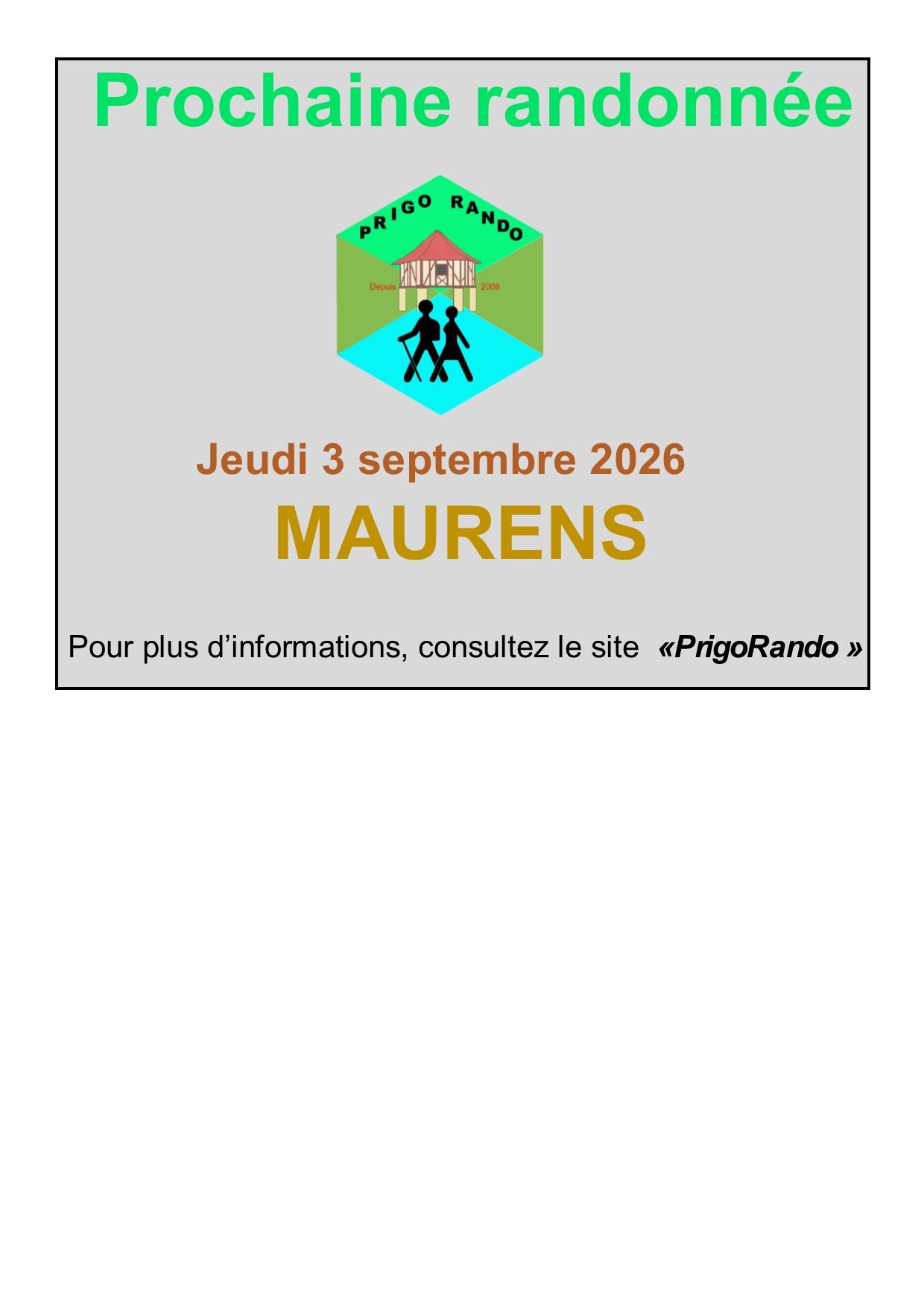 Page introduction Maurens
